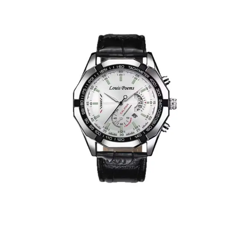 Men's Quartz Calendar Watch Waterproof Large Dial - Image 5