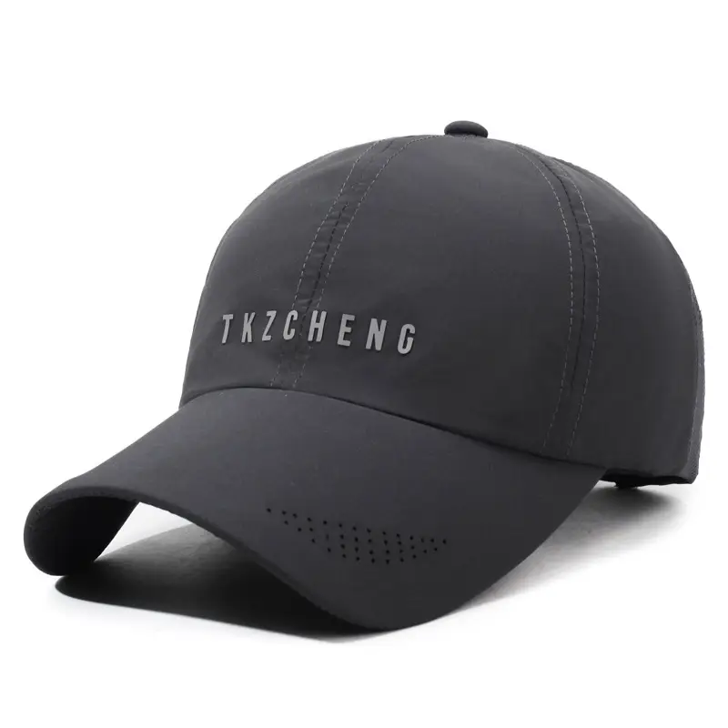 Men's Maroon Thin Sunscreen Cap Running Cap
