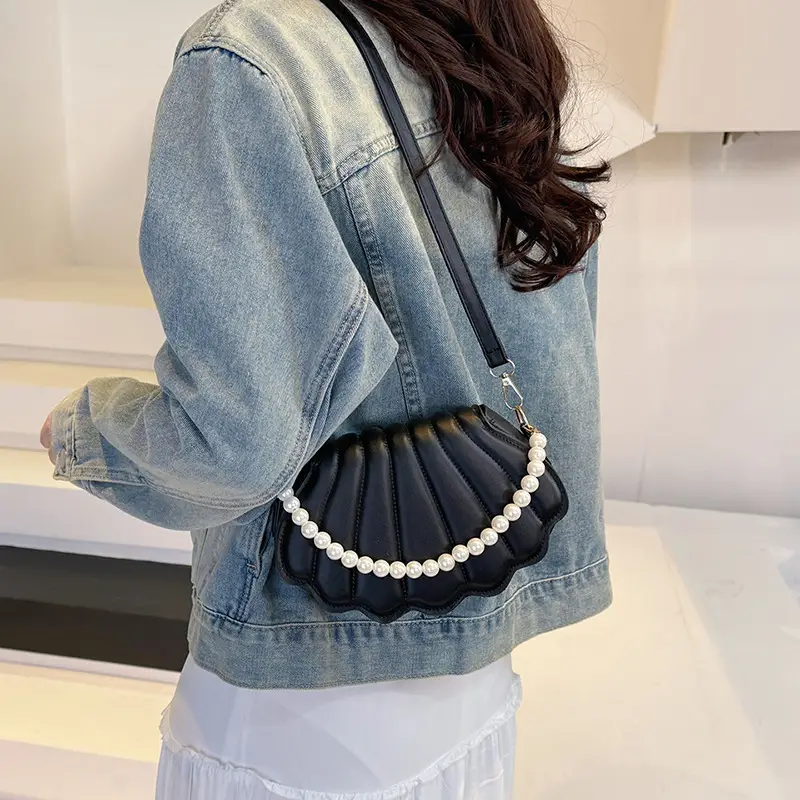 Pearl Shell Bag for Women Crossbody Shoulder Bag