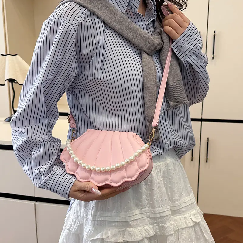 Pearl Shell Bag for Women Crossbody Shoulder Bag