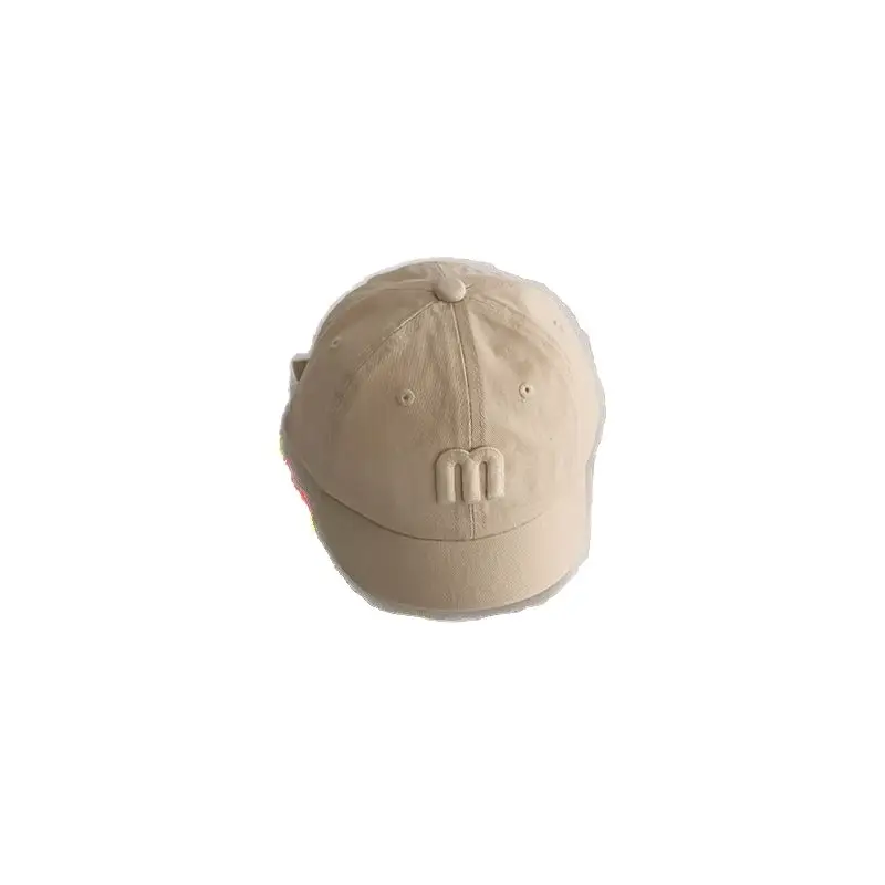Maroon Korean Letter Baby Cap for Boys Girls