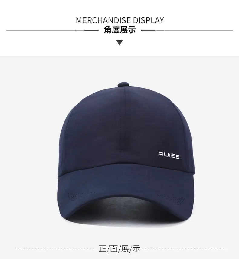 Blue Baseball Cap Lightweight Sunscreen Summer Wear — feature 8