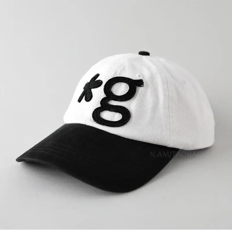 2025 Korean Style Black Baseball Cap with Small Letter Embroidery - Image 4