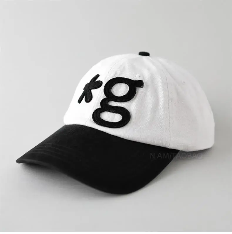 2025 Korean Style Black Baseball Cap with Small Letter Embroidery — feature 4