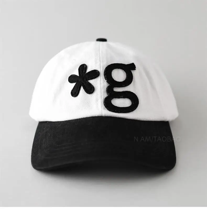 2025 Korean Style Black Baseball Cap with Small Letter Embroidery — feature 5