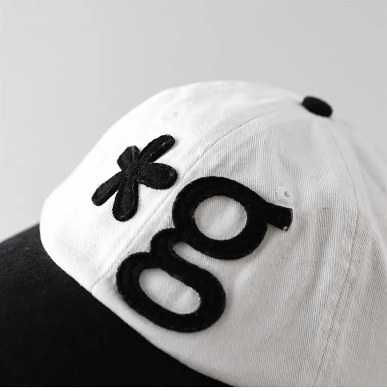 2025 Korean Style Black Baseball Cap with Small Letter Embroidery — feature 9