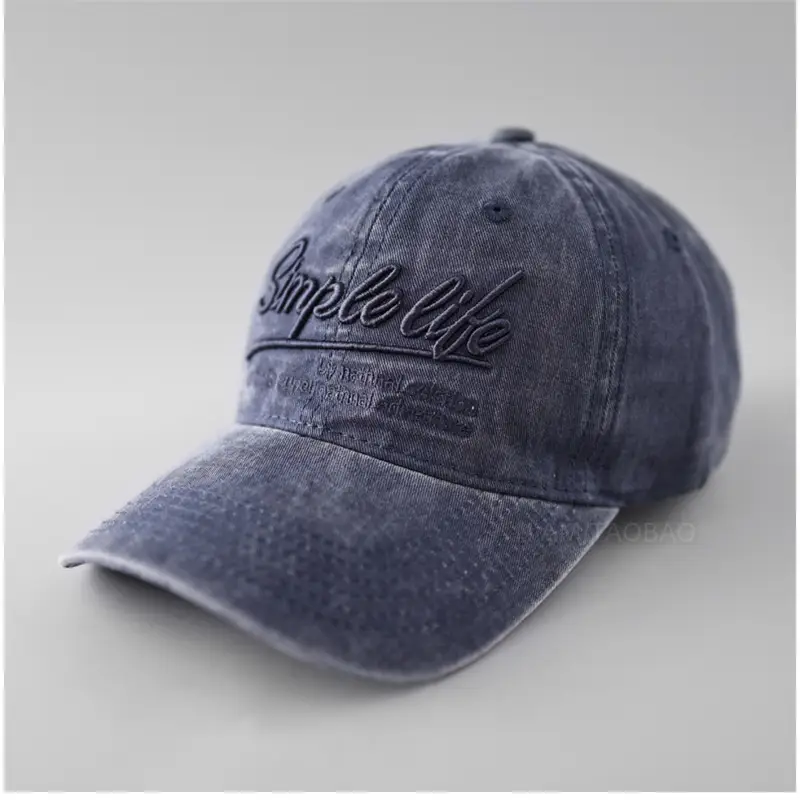 2025 Embroidered Baseball Cap Men Women Grey Wide Brim - Image 2