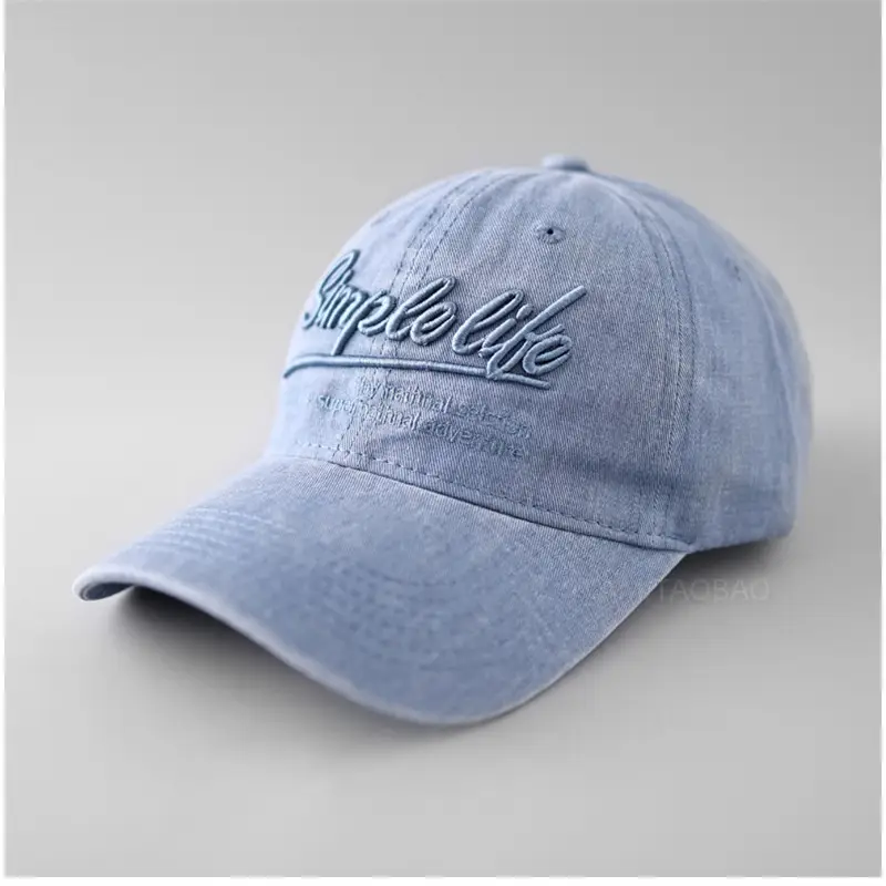 2025 Embroidered Baseball Cap Men Women Grey Wide Brim - Image 4