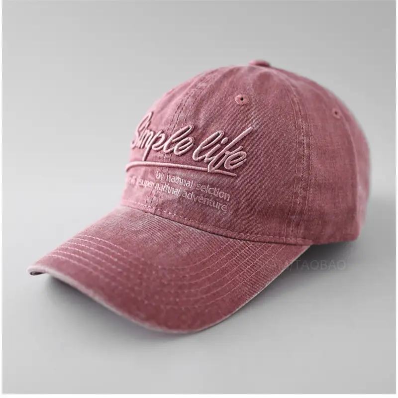 2025 Embroidered Baseball Cap Men Women Grey Wide Brim - Image 7