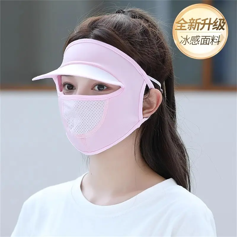 Face Gini Full Face Sunscreen Women's High-face Value Summer Anti-ultraviolet Ice Silk Lightweight Breathable Eye Angle Mask