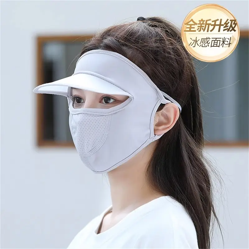 Face Gini Full Face Sunscreen Women's High-face Value Summer Anti-ultraviolet Ice Silk Lightweight Breathable Eye Angle Mask