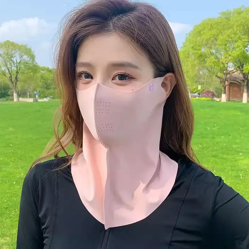 Face Gini Full Face Sunscreen Women's High-face Value Summer Anti-ultraviolet Ice Silk Lightweight Breathable Eye Angle Mask