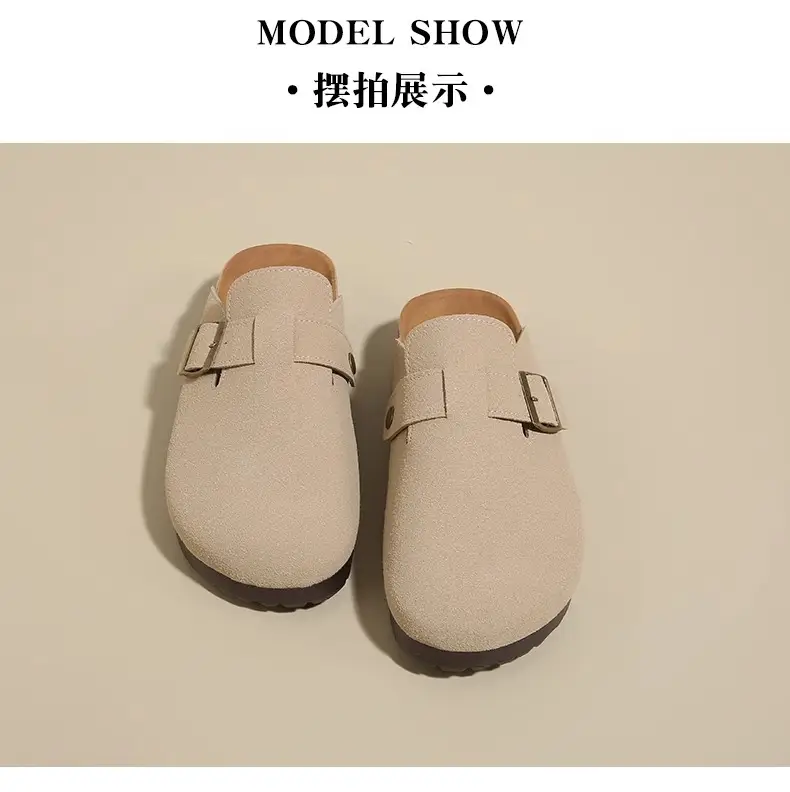 Retro Birkenstock-Style Clogs for Women, Outdoor Wear, 2026 Spring/Summer New Thick-Soled Slip-On Casual Lazy Half-Slipper — feature 14