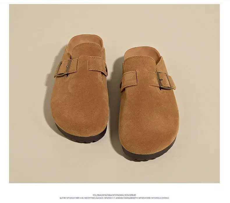 Retro Birkenstock-Style Clogs for Women, Outdoor Wear, 2026 Spring/Summer New Thick-Soled Slip-On Casual Lazy Half-Slipper — feature 17