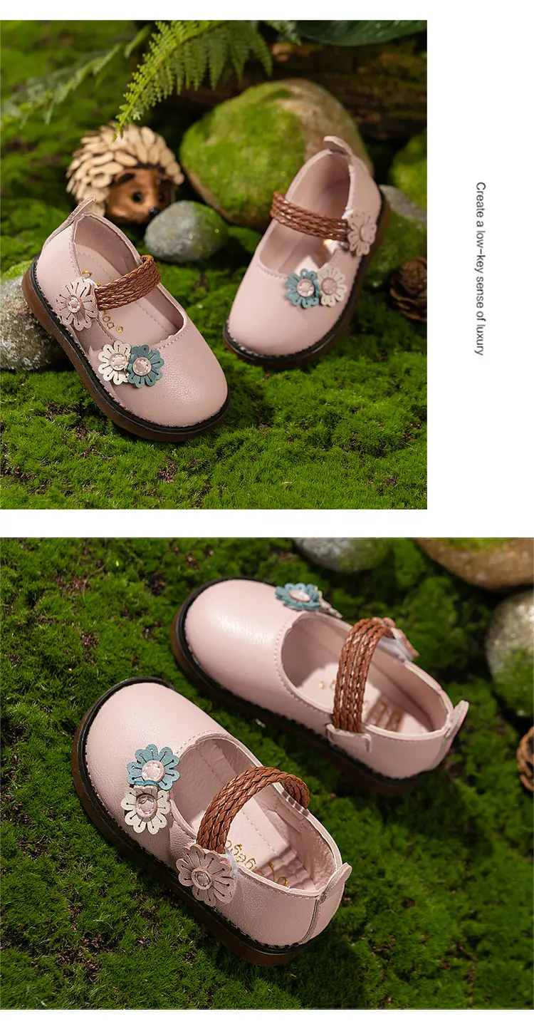 Baby Floral Shoes for Girls 1-3Yr Soft Sole