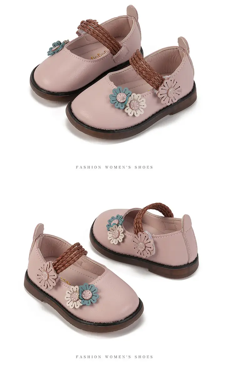 Baby Floral Shoes for Girls 1-3Yr Soft Sole