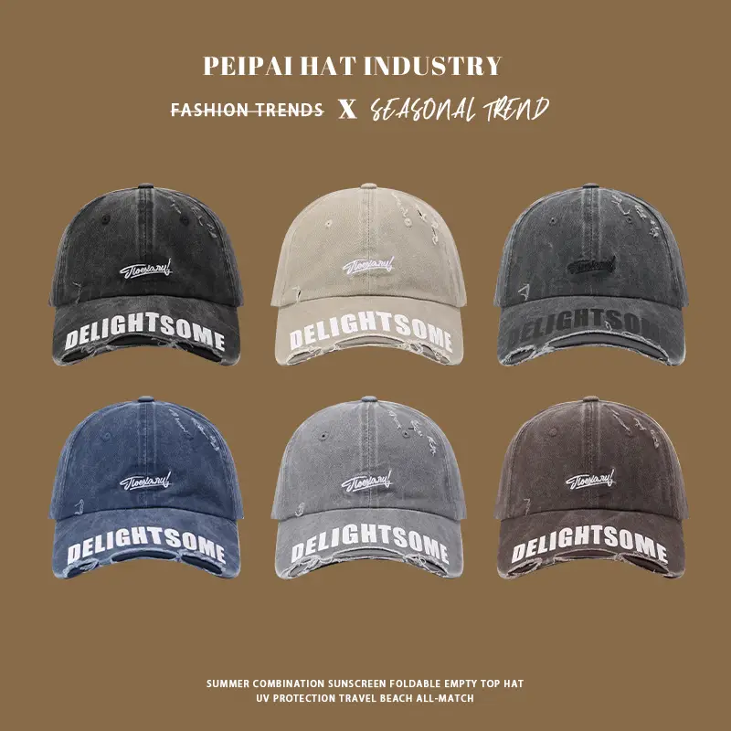 Vintage Washed Baseball Cap Women Men Sunshade Cap — feature 2