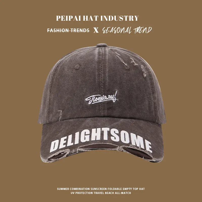 Vintage Washed Baseball Cap Women Men Sunshade Cap — feature 4