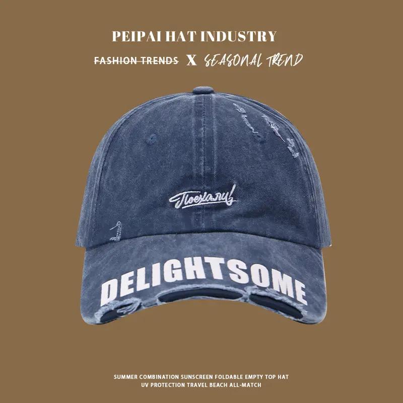 Vintage Washed Baseball Cap Women Men Sunshade Cap - Image 5