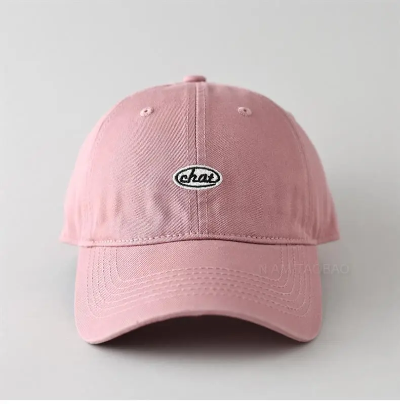 Pink Letter Embroidered Baseball Cap for Women — feature 15