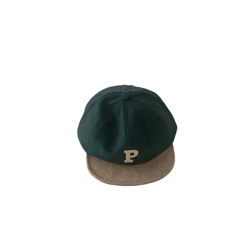 Baby Cap Spring Autumn Color Matching P Letter Soft Top Sunshade Hat - Image 12