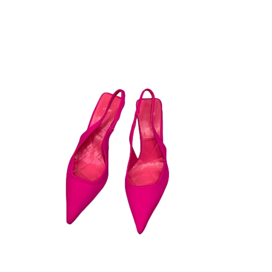 French High Heels Black Elegant Toe Sandals Fairy Shoes 2025 New Spring and Summer Stiletto Pointed Shoes - Image 10