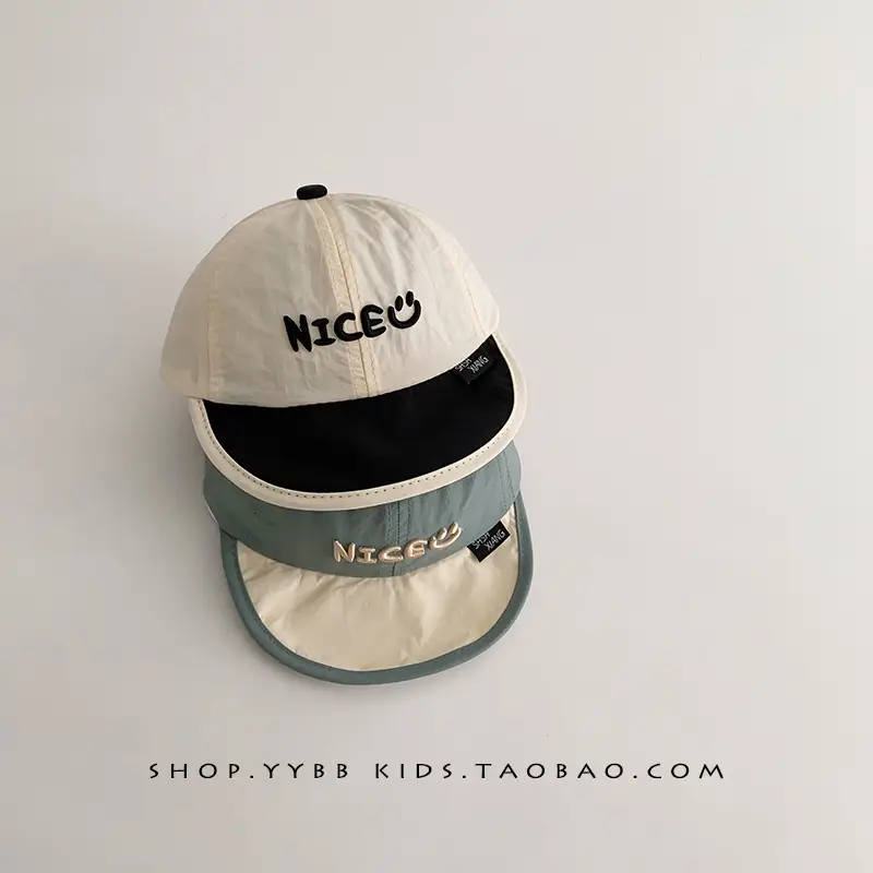 Baby Sun Hat White Cap Travel Cap for Boys Girls
