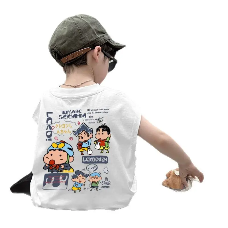 Boys Cotton Sleeveless Vest Red White 2025