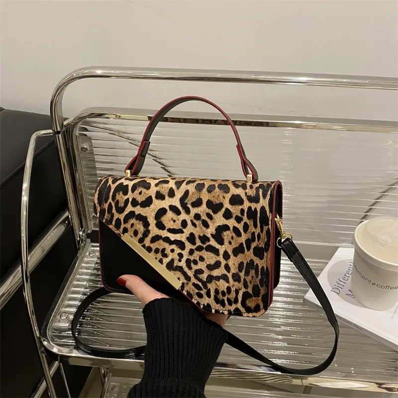 2025 Leopard Print Shoulder Bag Women Casual Portable - Image 5