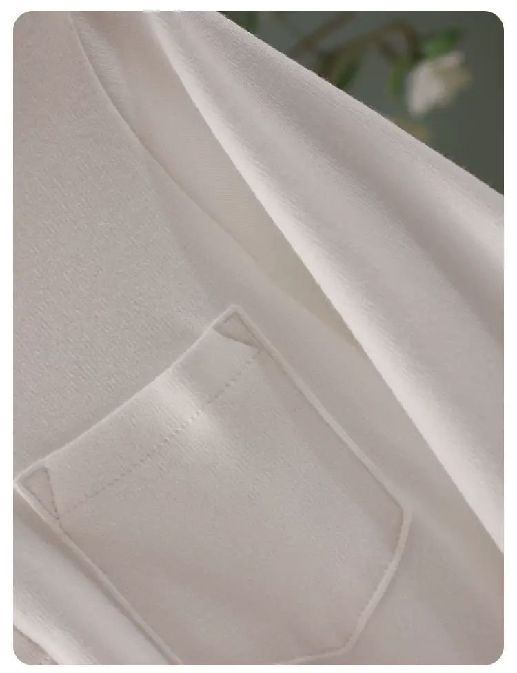 Girls Cotton Long Sleeve T-Shirt White All Season — feature 21