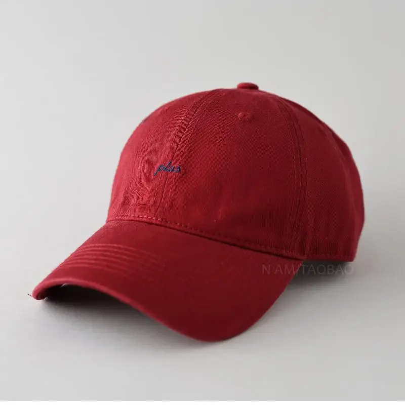 Brown Men's Embroidered Baseball Cap Plus Size - Image 12