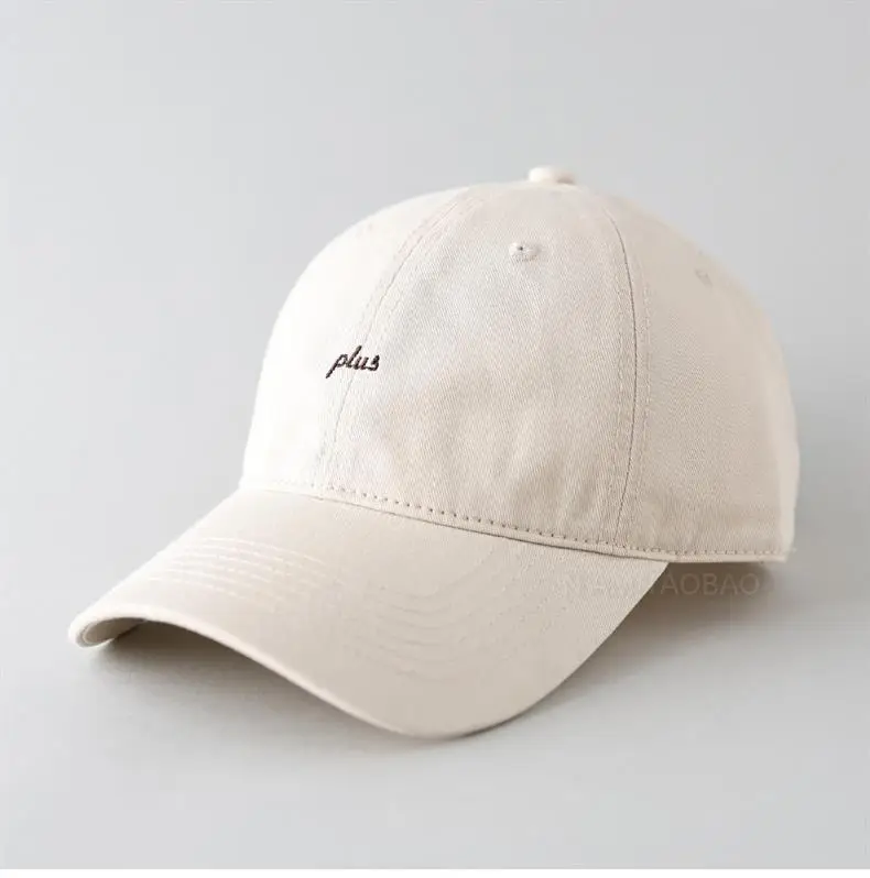 Brown Men's Embroidered Baseball Cap Plus Size — feature 11