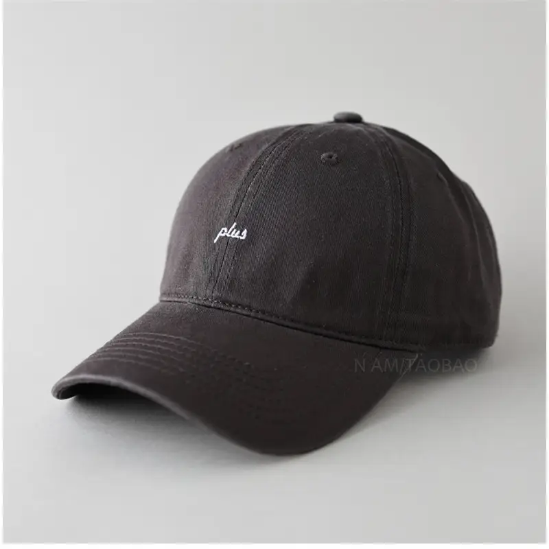 Brown Men's Embroidered Baseball Cap Plus Size - Image 5
