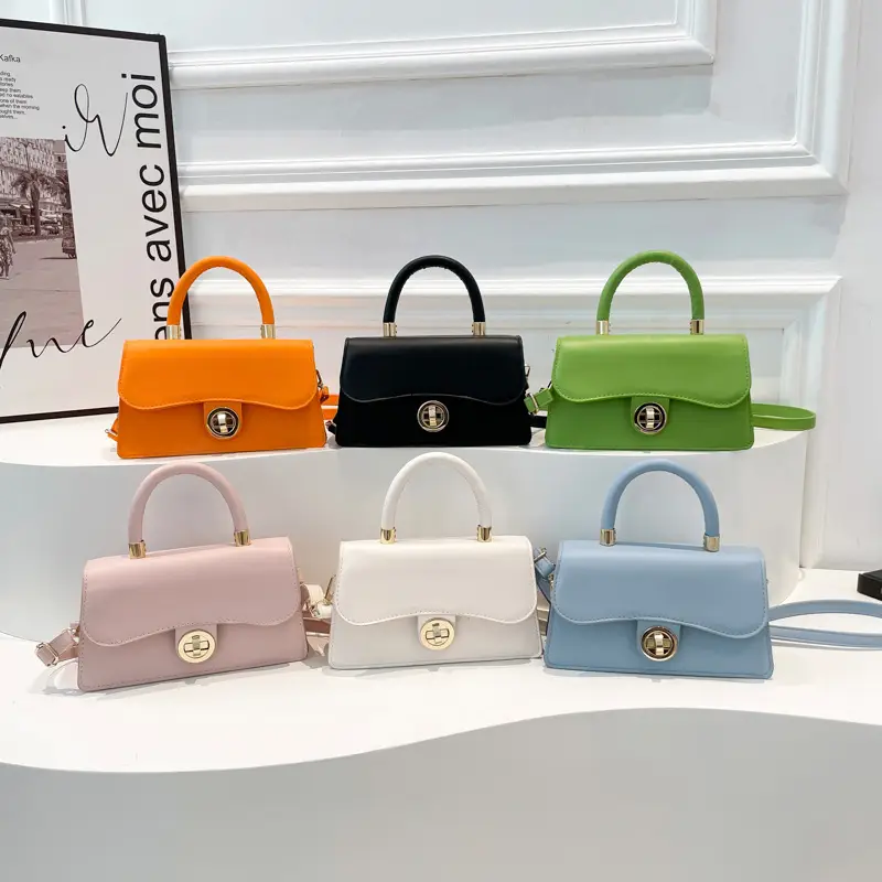 Trendy Orange Square Handbag for Women 2025