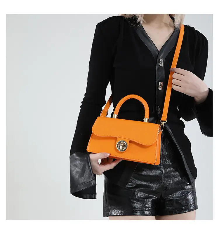 Trendy Orange Square Handbag for Women 2025 — feature 13