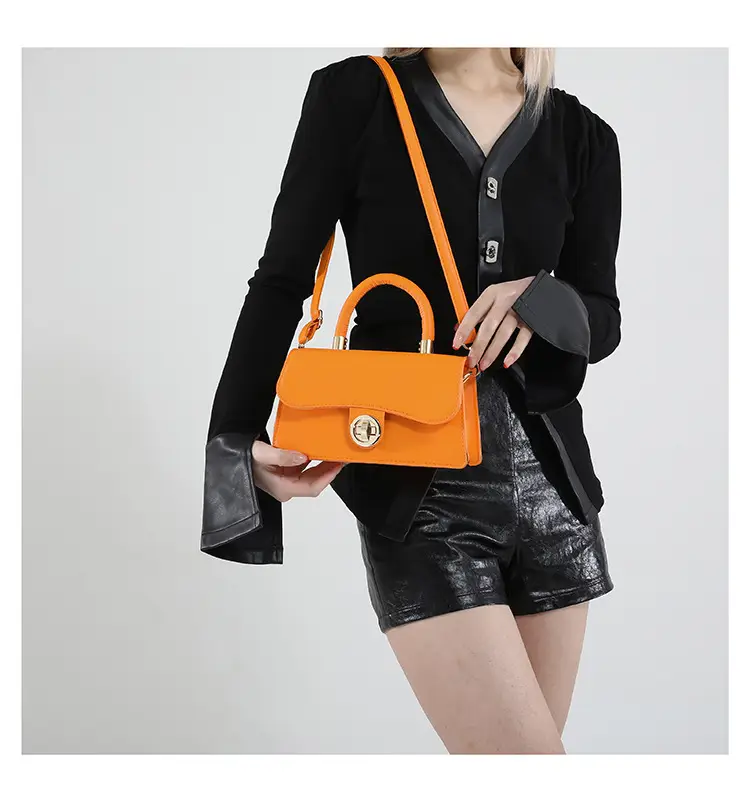 Trendy Orange Square Handbag for Women 2025 — feature 14