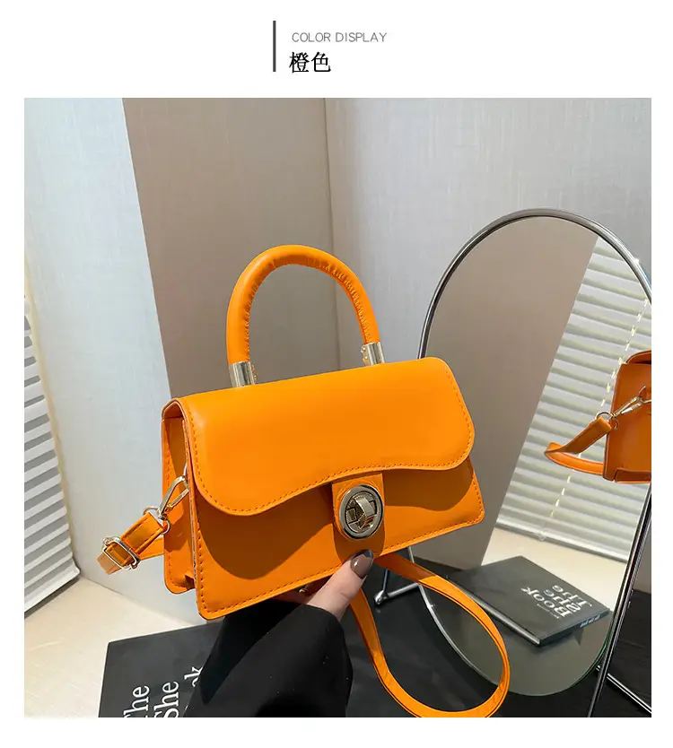 Trendy Orange Square Handbag for Women 2025 — feature 33