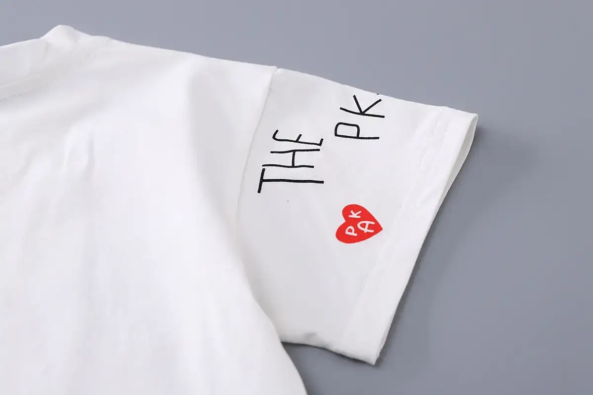 Girls White Graffiti T-Shirt & Black Shorts Set — feature 14