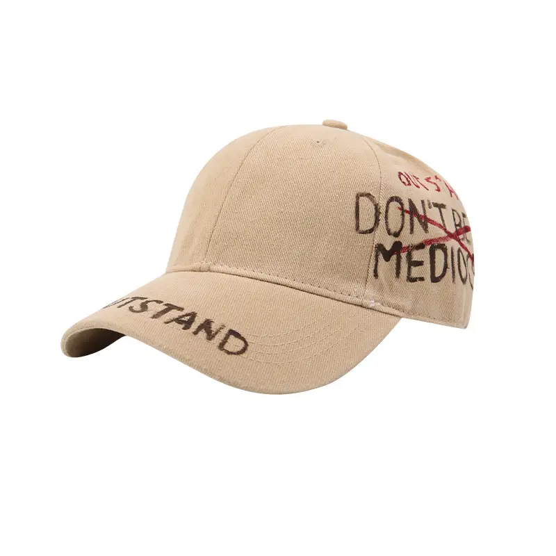 Personalized Washed Baseball Caps with Street Letters - Image 11
