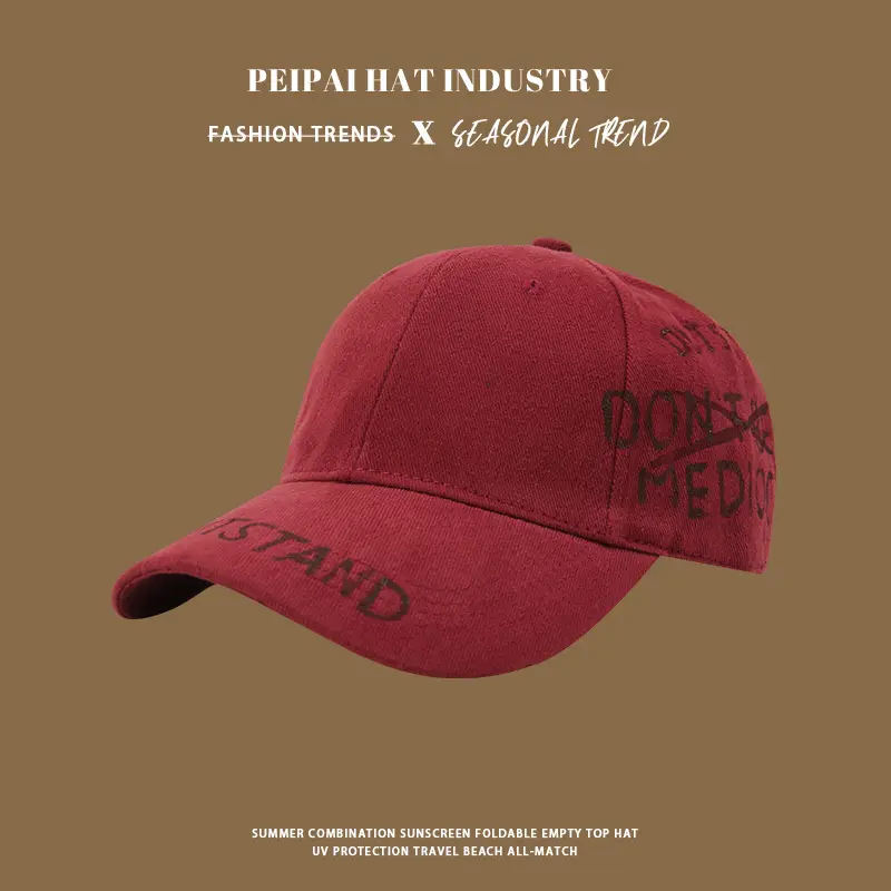 Personalized Washed Baseball Caps with Street Letters — feature 7