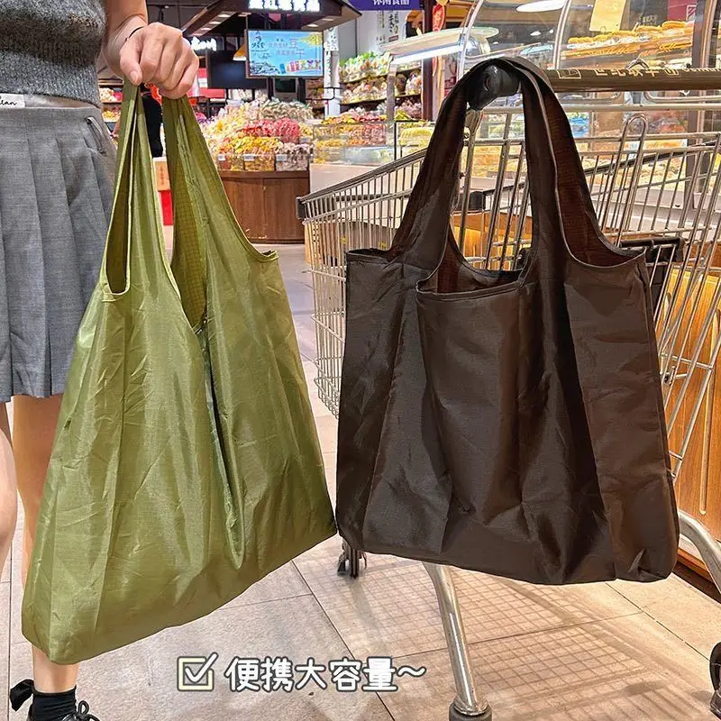 Green Drawstring Tote Bag with Yellow Handles — feature 24