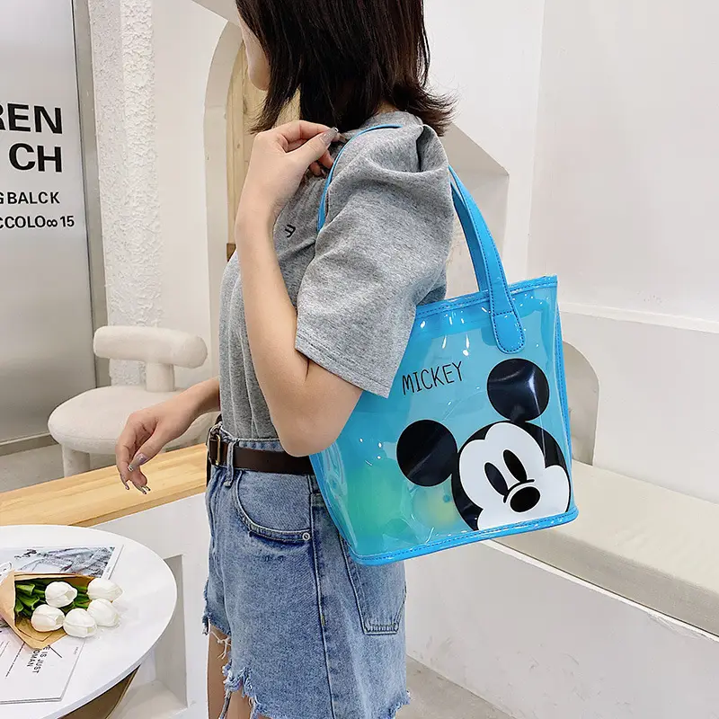 Mickey Mouse Transparent Cartoon Tote Bag for Women - Image 7