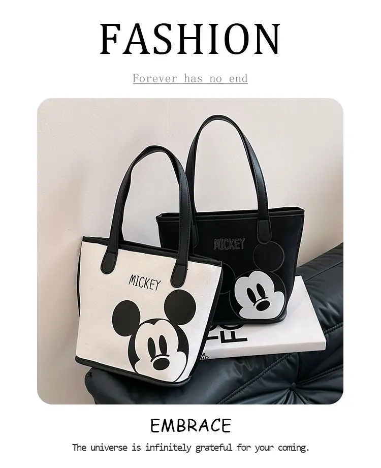Mickey Mouse Transparent Cartoon Tote Bag for Women — feature 1