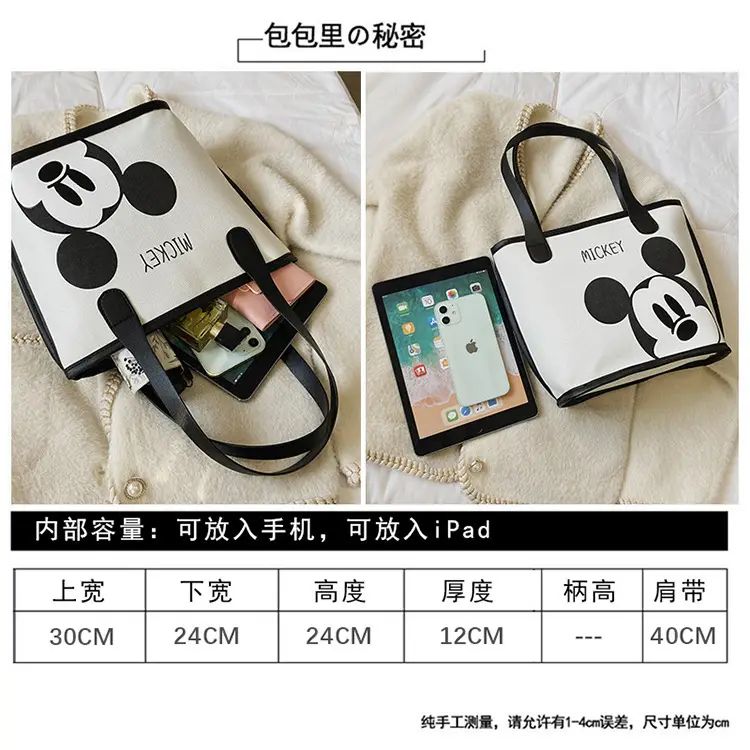Mickey Mouse Transparent Cartoon Tote Bag for Women — feature 15