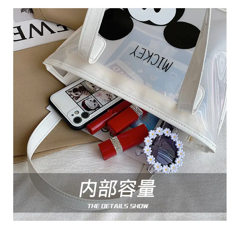 Mickey Mouse Transparent Cartoon Tote Bag for Women — feature 19