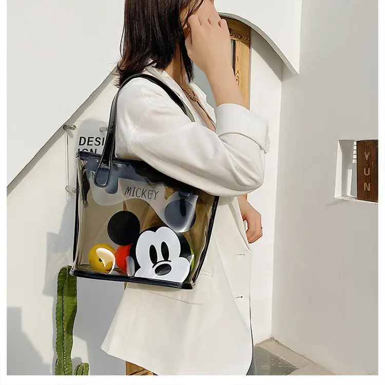 Mickey Mouse Transparent Cartoon Tote Bag for Women — feature 37