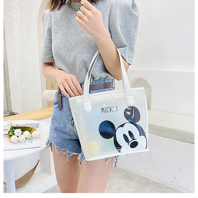 Mickey Mouse Transparent Cartoon Tote Bag for Women — feature 39