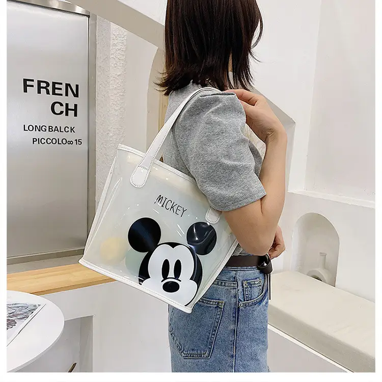 Mickey Mouse Transparent Cartoon Tote Bag for Women — feature 40