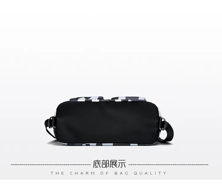 Black Bamboo Print Crossbody Tote Bag for Women — feature 26