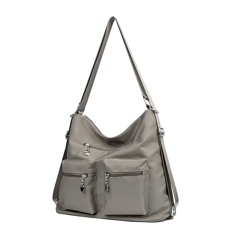 Black Bamboo Print Crossbody Tote Bag for Women